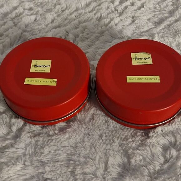 Vtg. Robel Hall "Bayberry" Scented Candle Tins (2) - Picture 4 of 6
